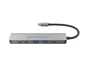 Conceptronic DONN33G Docking Station USB-C 6 en 1 Plata