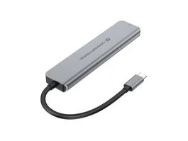 Conceptronic DONN33G Docking Station 6 en 1 USB-C con HDMI 4K y Power Delivery 100W