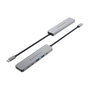 Conceptronic DONN33G Hub USB-C 6 en 1 con HDMI 4K 60Hz, Power Delivery 100W, 2x USB 3.0 y Lector de Tarjetas - Compatible con Portátil, Tablet