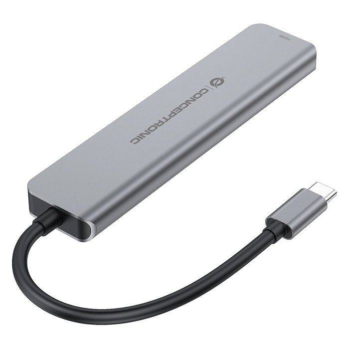 Conceptronic DONN33G Dock USB-C a HDMI/2xUSB-A/2xUSB-C con Power Delivery 100W y 5Gbps de Velocidad de Transferencia