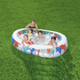 Bestway Piscina Hinchable Eliptica 229x152x51 cm +6 Años Jardin 54066
