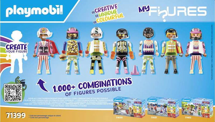 Playmobil My Figures 71399 Stunt Show Set de Figuras Reconfigurables