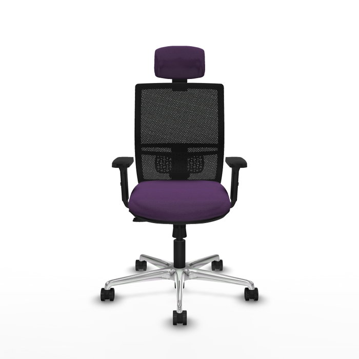 PIQUERAS Y CRESPO Silla de oficina Yunquera con mecanismo Sincro/Traslack Morada