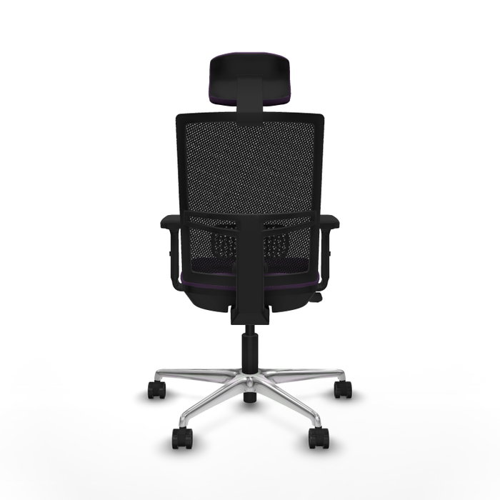 PIQUERAS Y CRESPO Silla de oficina Yunquera con mecanismo Sincro/Traslack Morada