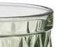 Vivalto Vaso Diamante Verde 270 ml Vidrio 8x10x8 cm (Set de 24)