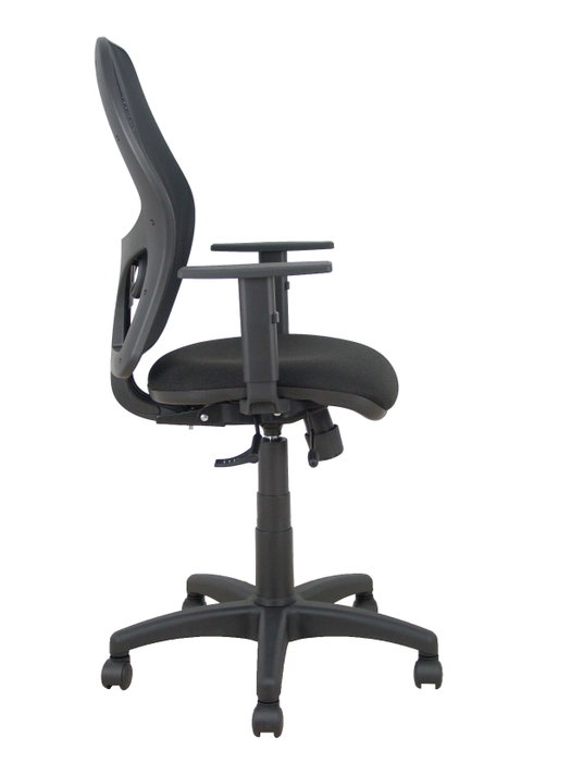 PIQUERAS Y CRESPO Silla Alocén traslack malla y asiento bali negro