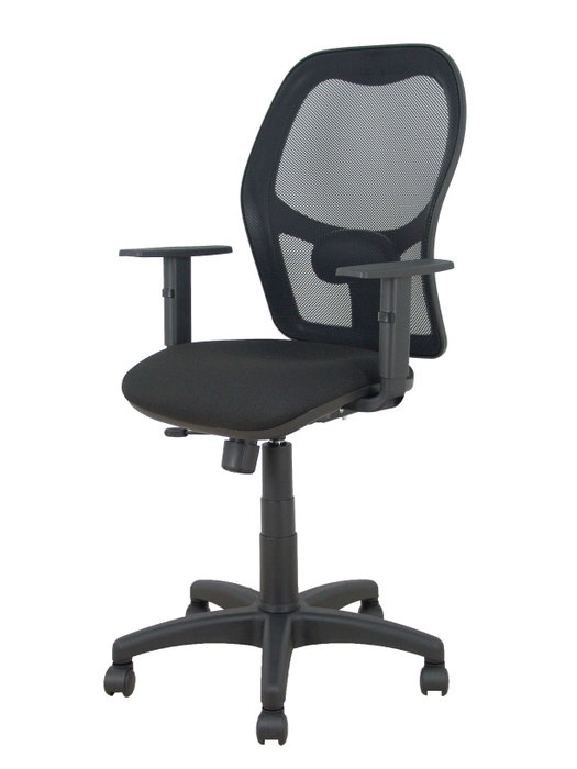 PIQUERAS Y CRESPO Silla Alocén traslack malla y asiento bali negro