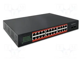 QOLTEC Switch Ethernet 24 RJ45 y 2 SFP