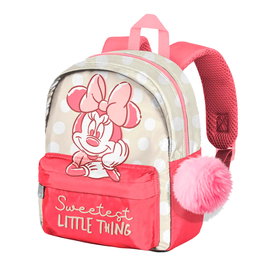 Disney Minnie Mouse Mochila Joy + Accesorio Sweetest Rojo