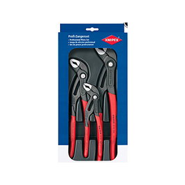 Knipex Cobra-Paket 180.250.300 mm Juego de alicates 3 piezas Rojo
