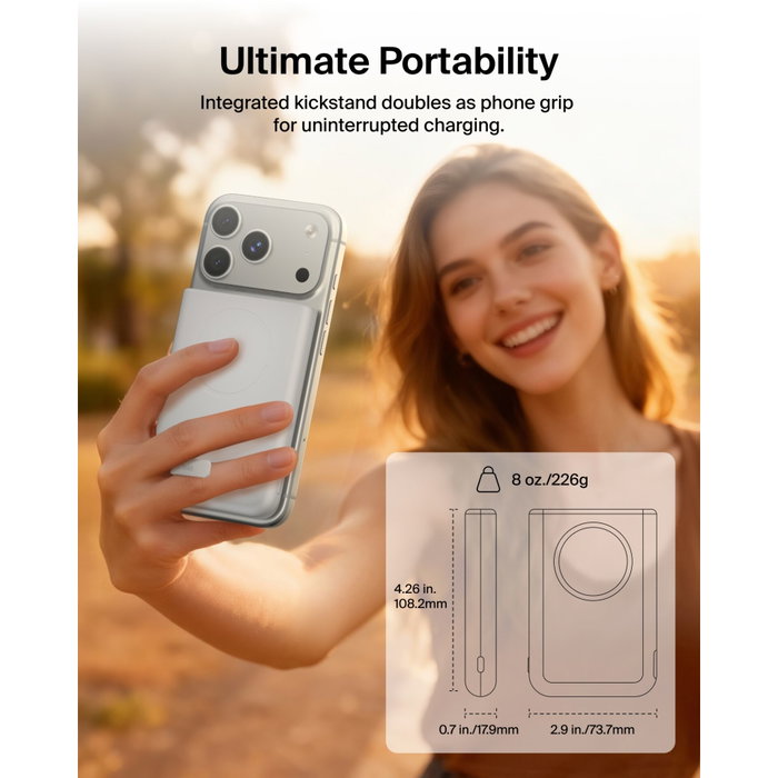 Belkin UltraCharge Magn. Powerbk 10000mAh Qi2 25W BPD014hqWH Blanco