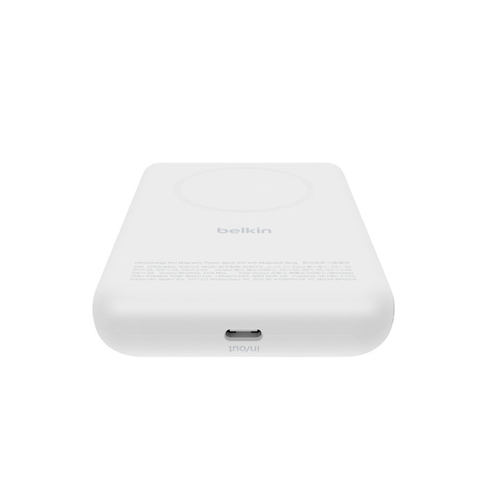 Belkin UltraCharge Magn. Powerbk 10000mAh Qi2 25W BPD014hqWH Blanco