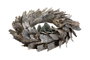 DKD Home Decor Corona Corteza y Piñas Natural 40x40x8 cm con LED