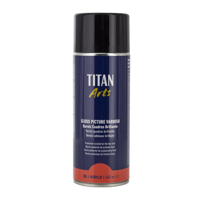 Titan Arts Barniz Cuadros Brillante Spray 400ml Titan Arts Barniz Cuadros Brillante Spray 400ml