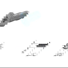 ITALIANA FERRAMENTA Tornillo M6-12 H7 Para Colgador