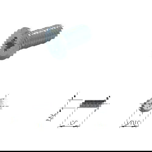 ITALIANA FERRAMENTA Tornillo M6-12 H7 Para Colgador ITALIANA FERRAMENTA Tornillo M6-12 H7 Para Colgador