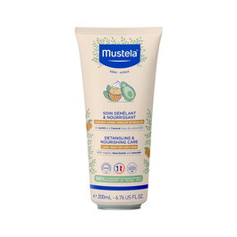 Mustela Acondicionador Bebé-Niño 200 ml - Sin Aclarado, Desenredante, con Aguacate - Cabello Suave y Brillante