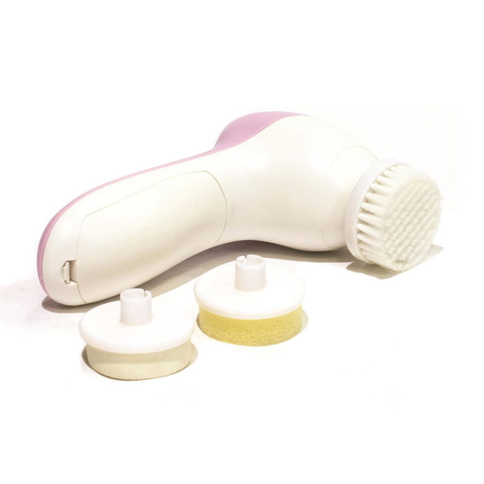 Cosmetic Club Cepillo Facial 3 En 1 con 3 Cabezales Intercambiables: Limpieza, Exfoliación y Aplicación de Cremas