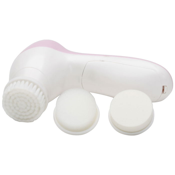 Cosmetic Club Cepillo Facial 3 En 1 con 3 Cabezales Intercambiables: Limpieza, Exfoliación y Aplicación de Cremas