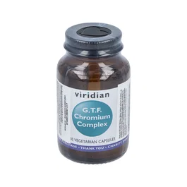 VIRIDIAN Gtf Cromo Complex 30Cap.Veg. Cromo para Niveles Normales de Glucosa