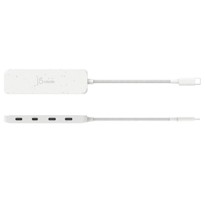 J5create Eco-friendly USB-C a 4 puertos Blanco