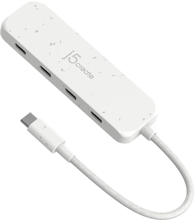 J5create Eco-friendly USB-C a 4 puertos Blanco