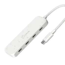 J5create Eco-friendly USB-C a 4 puertos Blanco