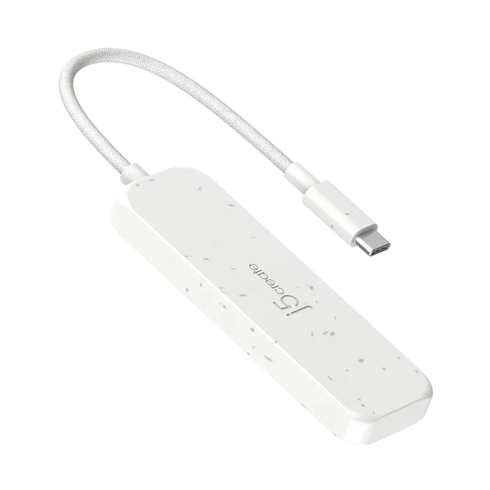 J5create Eco-friendly USB-C a 4 puertos Blanco