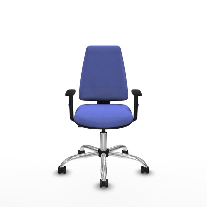 PIQUERAS Y CRESPO Silla de oficina Elche Azul claro con Brazos 1D