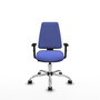 PIQUERAS Y CRESPO Silla de oficina Elche Azul claro con Brazos 1D