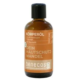 BENECOS Aceite Corporal de Almendras 100 ml BIO Vegan - Aceite Prensado en Frío para Piel Seca y Sensible - COSMOS ORGANIC