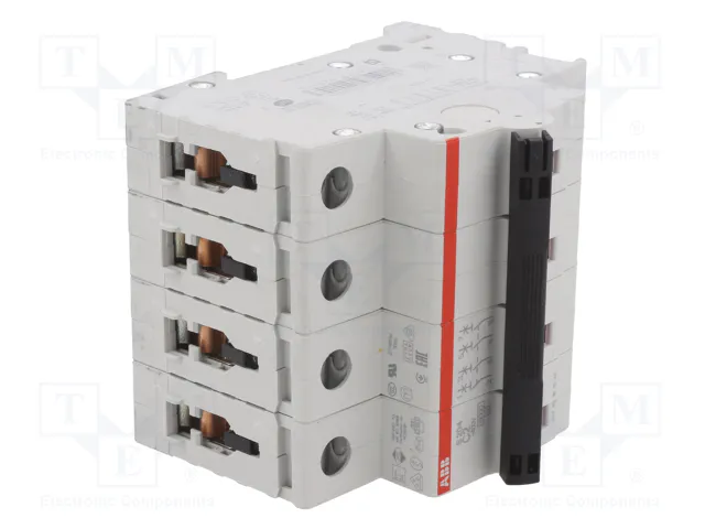 ABB S200 Interruptor magnetotérmico 4 polos 2A 6kA