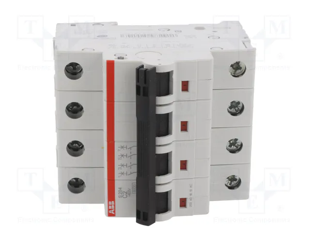 ABB S200 Interruptor magnetotérmico 4 polos 2A 6kA