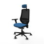PIQUERAS Y CRESPO Silla de oficina Mardos Azul claro/Negro