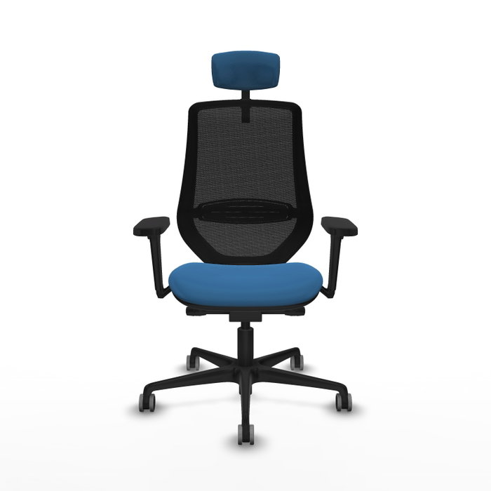 PIQUERAS Y CRESPO Silla de oficina Mardos Azul claro/Negro