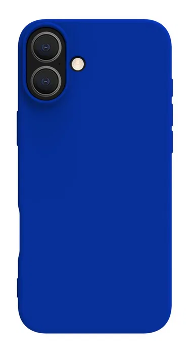 Celly CROMO1080BL Funda Compatible Apple iPhone 16 Plus (6.7") - Antigolpes y Rayones, Azul, Microfibra y TPU