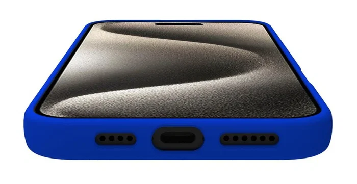 Celly CROMO1080BL Funda Compatible Apple iPhone 16 Plus (6.7") - Antigolpes y Rayones, Azul, Microfibra y TPU