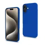 Celly CROMO1080BL Funda Compatible Apple iPhone 16 Plus (6.7") - Antigolpes y Rayones, Azul, Microfibra y TPU