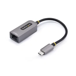 StarTech.com Adaptador de Red USB C a RJ45 2.5GBASE-T - Compatible con Thunderbolt para Windows y Mac, Gris