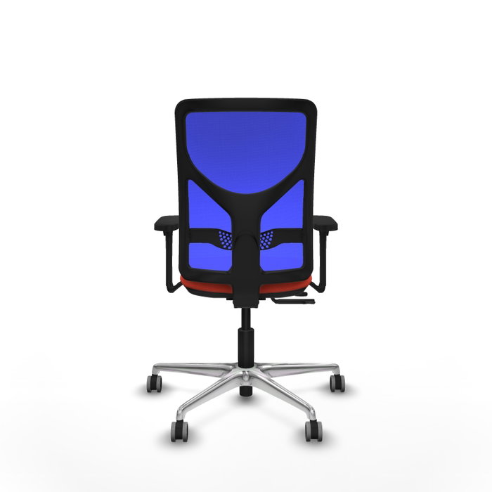 PIQUERAS Y CRESPO Silla de oficina Motilla con mecanismo Sincro/Traslack, Naranja oscuro y Azul PIQUERAS Y CRESPO Silla de oficina Motilla con mecanismo Sincro/Traslack, Naranja oscuro y Azul