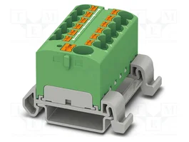 PHOENIX CONTACT PTFIX 10/12X4-NS35A GN Conector de Carril Verde