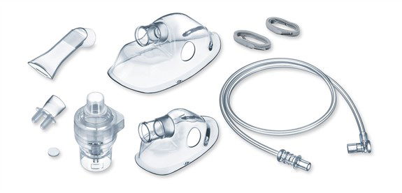 Beurer Inhalador IH-58 con Tecnología de Aire Comprimido, Ideal para Asma y Vías Respiratorias, Incluye Accesorios para Adultos y Niños