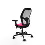 PIQUERAS Y CRESPO Silla de oficina Jorquera Rosa y Blanco