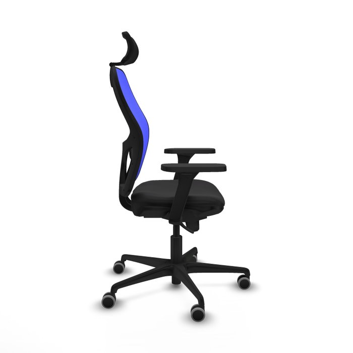 PIQUERAS Y CRESPO Silla de oficina Jorquera con mecanismo Sincro, Negro y Azul PIQUERAS Y CRESPO Silla de oficina Jorquera con mecanismo Sincro, Negro y Azul