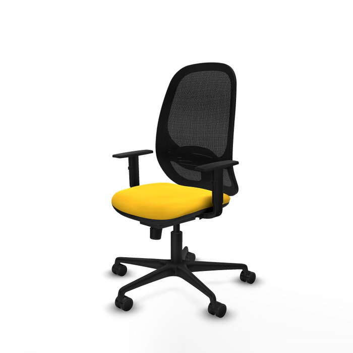PIQUERAS Y CRESPO Silla de oficina Cilanco Amarillo y Negro PIQUERAS Y CRESPO Silla de oficina Cilanco Amarillo y Negro