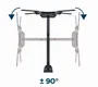 Gembird WM-55ST-01 Soporte de Pared para TV 32-55 Pulgadas Acero
