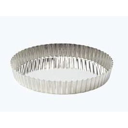 Molde Cofer para Tarta Fijo, Acero, 24 cm de Diámetro - Molde de Cocina