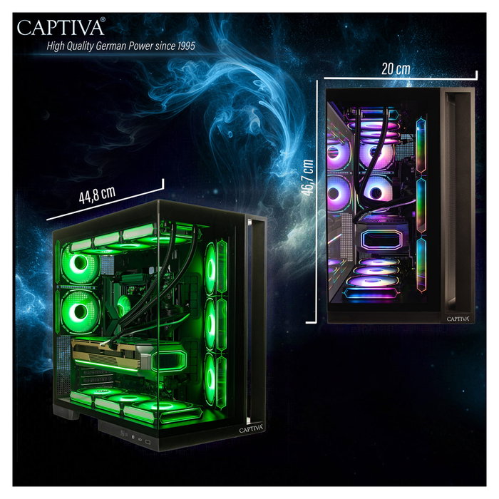 Captiva PC Highend Gaming I10-2668 CU7 270K Plus con 32GB RAM, 1TB SSD y RTX 5070 Ti Captiva PC Highend Gaming I10-2668 CU7 270K Plus con 32GB RAM, 1TB SSD y RTX 5070 Ti