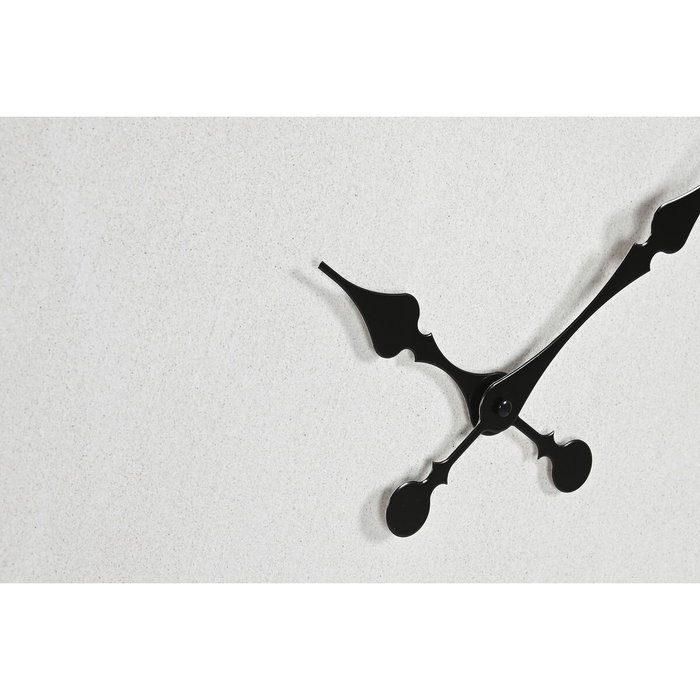 DKD Home Decor Reloj de Pared MDF y Fibra Blanco y Natural 85x85 cm