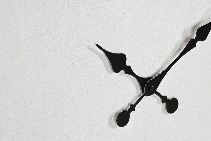 DKD Home Decor Reloj Blanco Natural MDF Fibra 85 x 85 x 7 cm